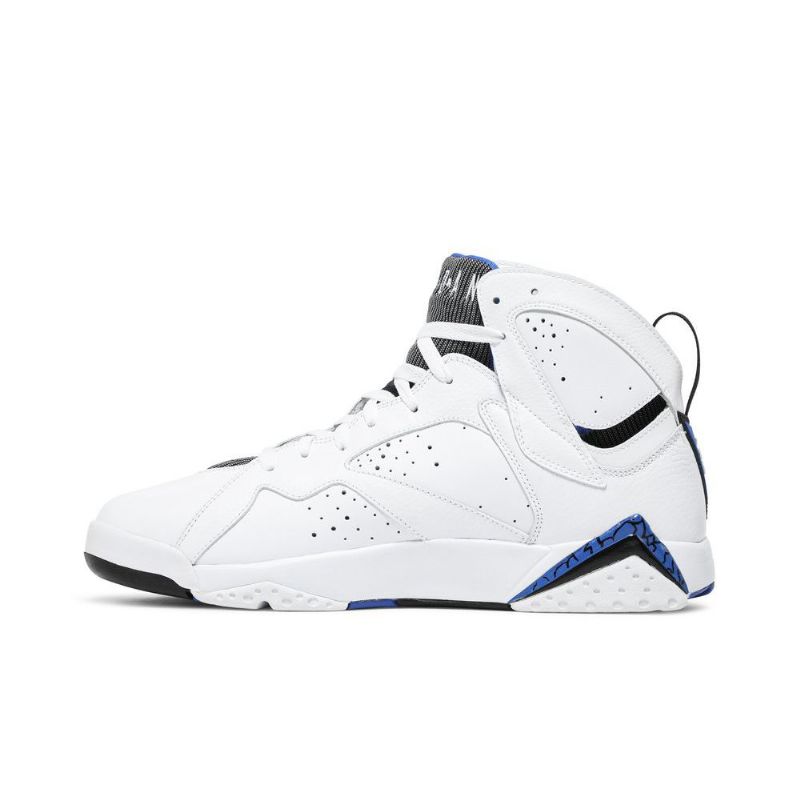 Air Jordan 7 Retro Hvid Sort Grå Blå Sko Herre