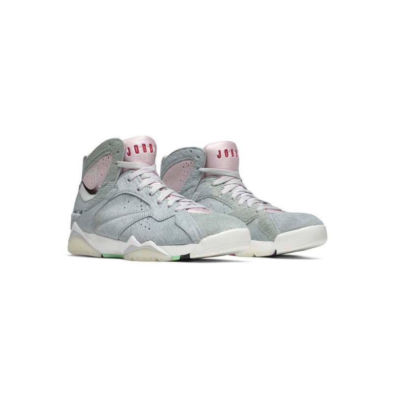 Air Jordan 7 Retro Se Grå Lyserød Hvid Sko Herre