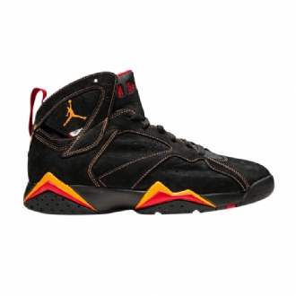 Air Jordan 7 Retro Sort Orange Rød Sko Herre