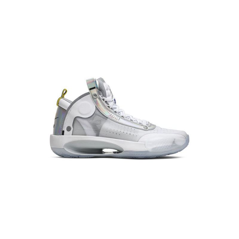 Air Jordan 34 Hvid Sølv Sko Herre