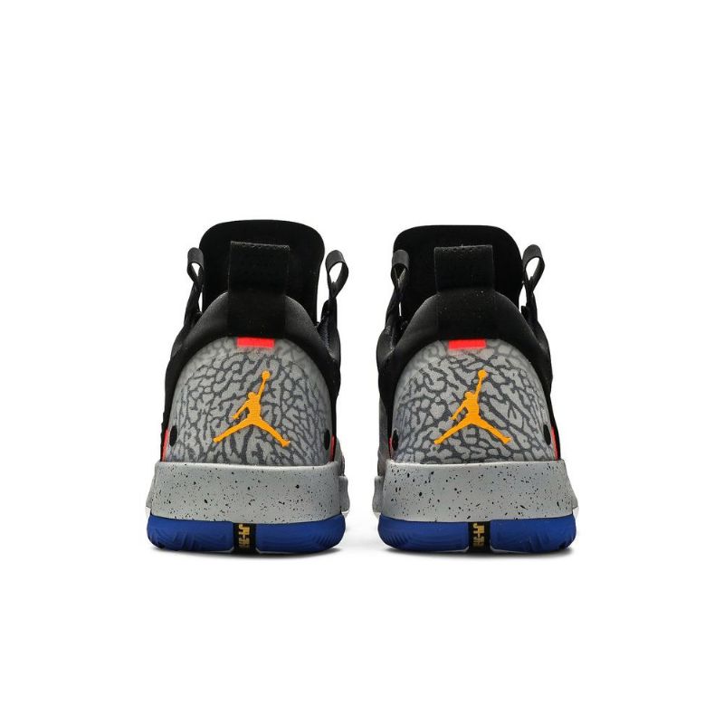 Air Jordan 34 Low Pf Sort Orange Grå Sko Herre
