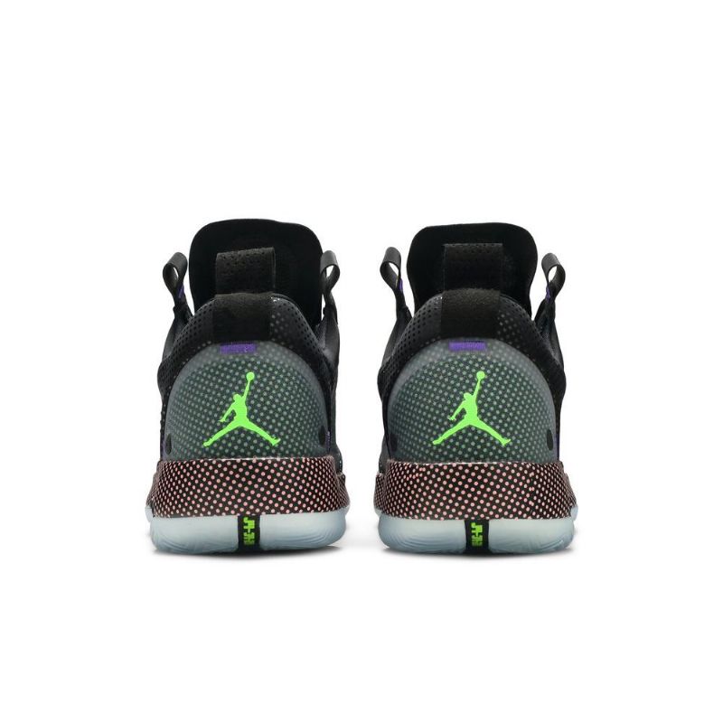 Air Jordan 34 Low Sort Hvid Grøn Lyserød Sko Herre
