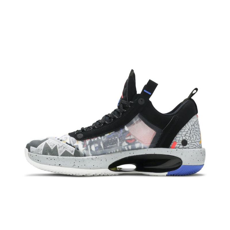 Air Jordan 34 Low Sort Orange Grå Sko Herre