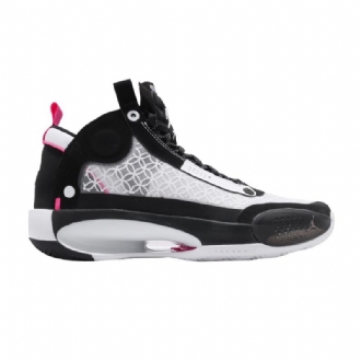 Air Jordan 34 Pf Sort Hvid Lyserød Sko Herre