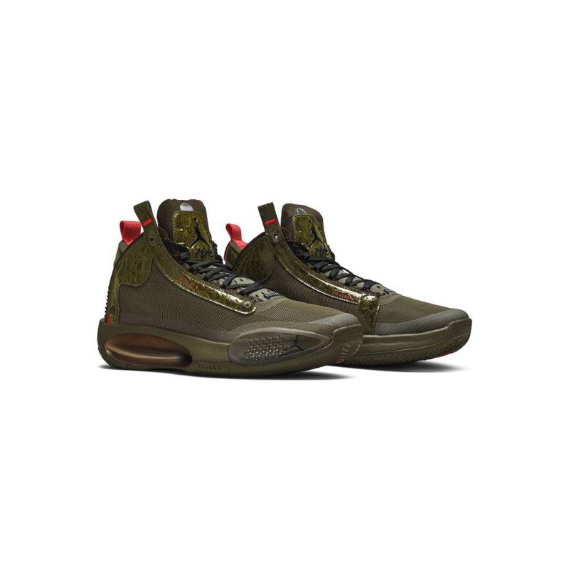 Air Jordan 34 Zion Williamson Brun Rød Sko Herre