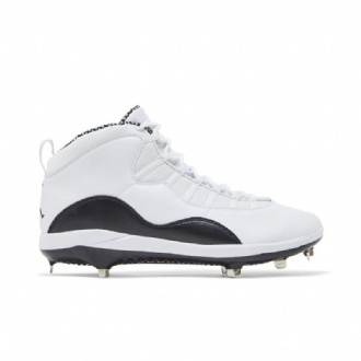 Air Jordan 10 Retro Metal Hvid Sort Sko Herre