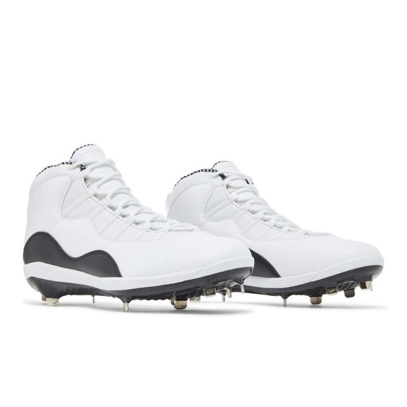 Air Jordan 10 Retro Metal Hvid Sort Sko Herre