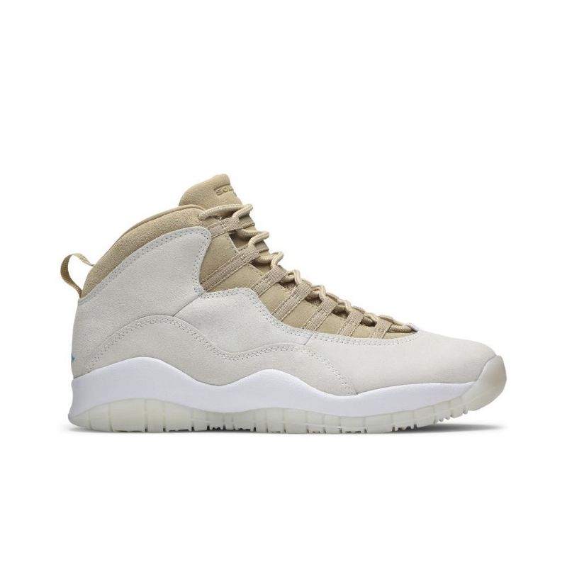 Air Jordan 10 Solefly Retro Hvid Grøn Sko Herre