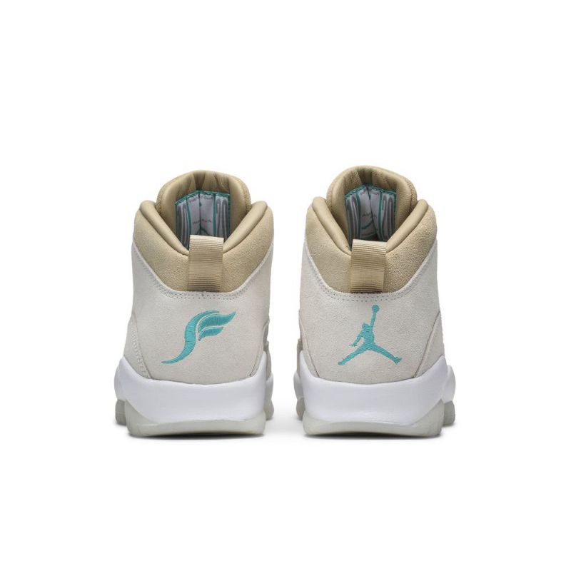 Air Jordan 10 Solefly Retro Hvid Grøn Sko Herre