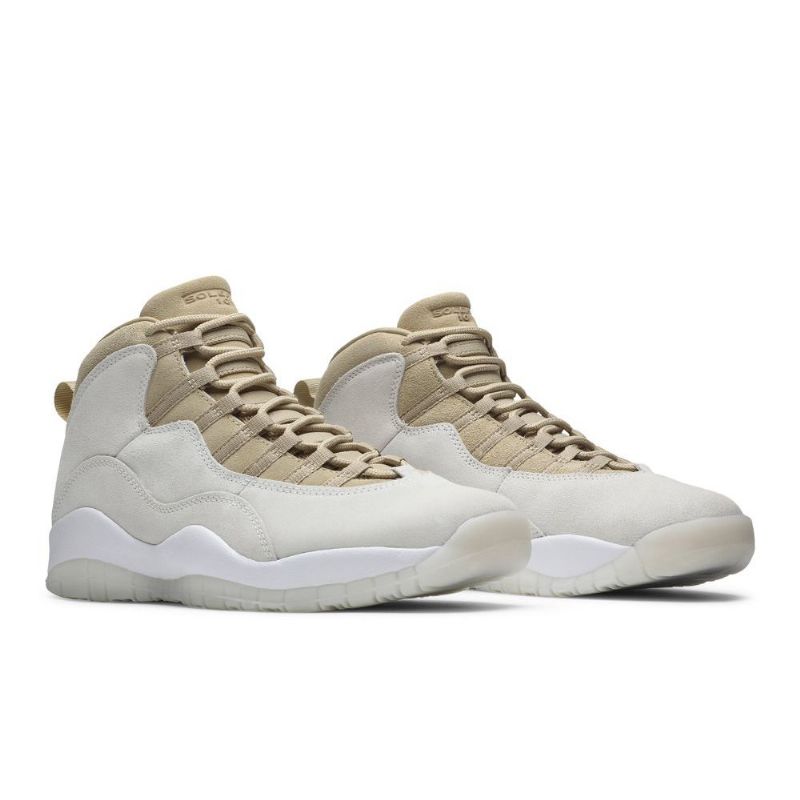 Air Jordan 10 Solefly Retro Hvid Grøn Sko Herre