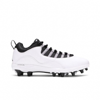 Air Jordan 10 Td Low Hvid Grå Sort Sko Herre