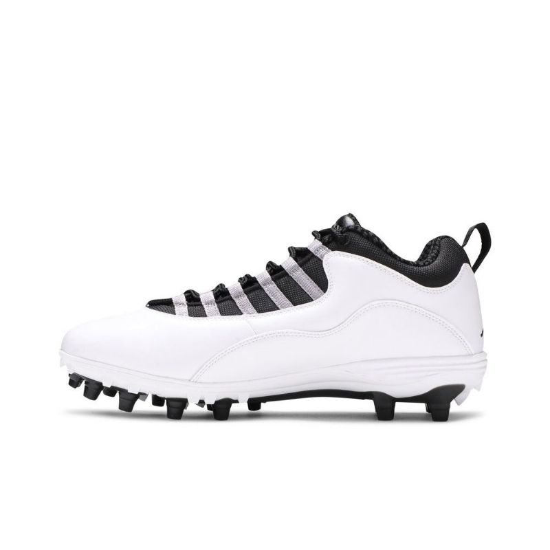 Air Jordan 10 Td Low Hvid Grå Sort Sko Herre