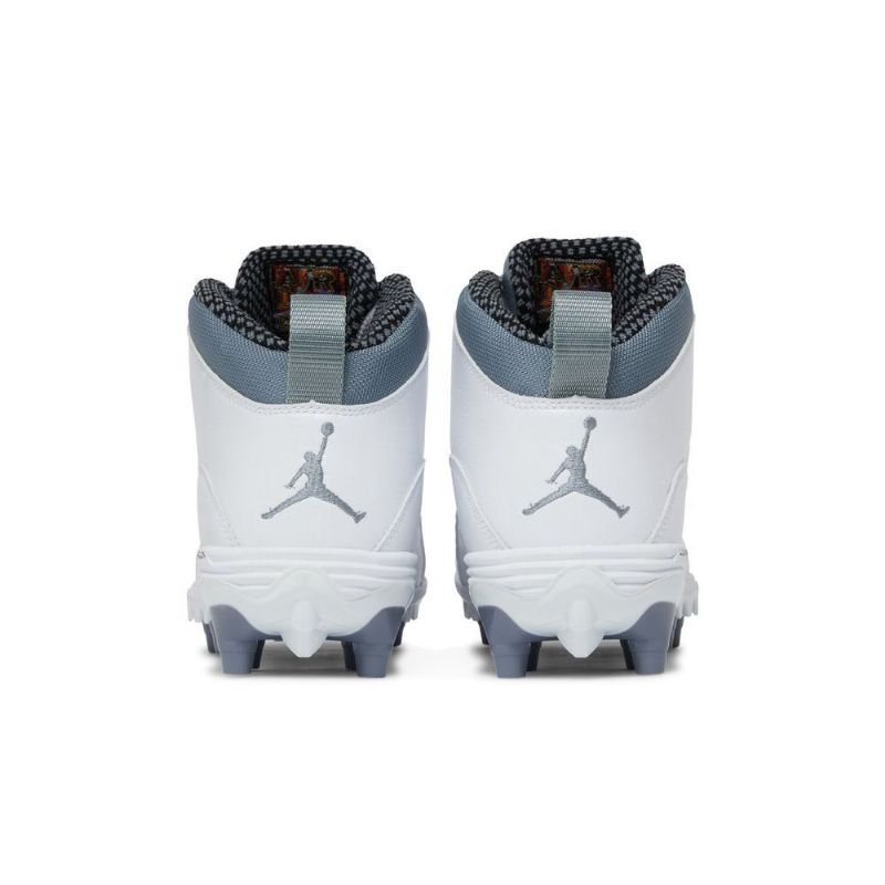 Air Jordan 10 Td Mid Hvid Grå Sko Herre