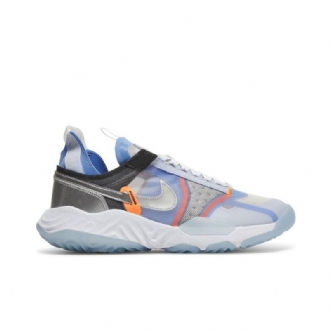 Air Jordan Delta Breathe Hvid Blå Sort Sølv Sko Herre