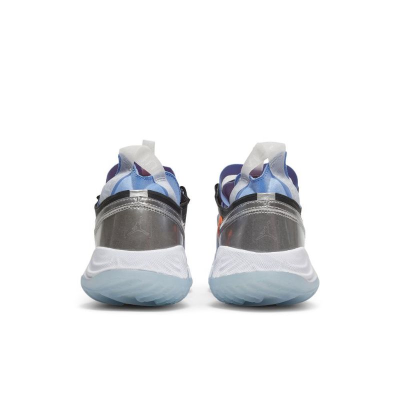 Air Jordan Delta Breathe Hvid Blå Sort Sølv Sko Herre