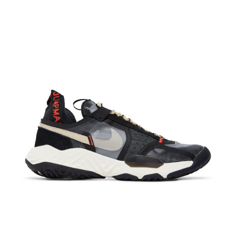 Air Jordan Delta Breathe Sort Grå Beige Rød Sko Herre