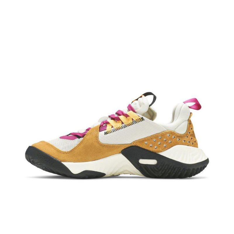 Air Jordan Delta Hvid Brun Lilla Sort Sko Dame