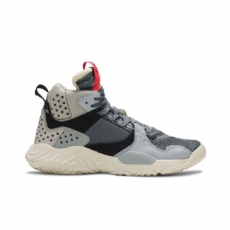 Air Jordan Delta Mid Grå Sort Rød Sko Herre