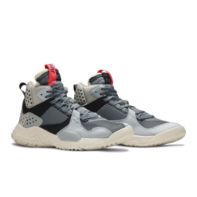 Air Jordan Delta Mid Grå Sort Rød Sko Herre