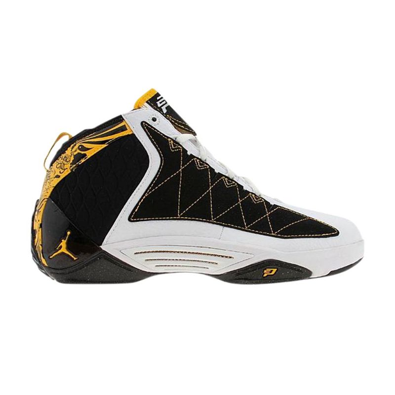 Air Jordan Cp3 Cp3.ii Hvid Gul Sort Sko Herre