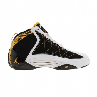 Air Jordan Cp3 Cp3.ii Hvid Gul Sort Sko Herre