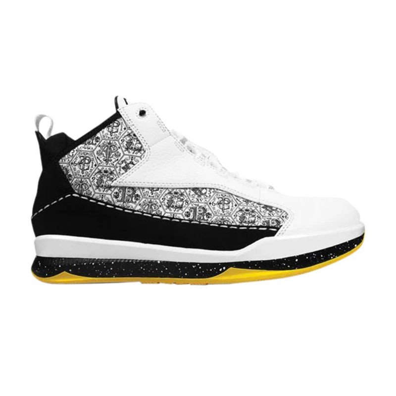 Air Jordan Cp3 Cp3.iii Hvid Gul Sort Sko Herre