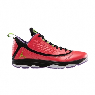 Air Jordan Cp3 Cp3.vi Ae Rød Sort Lilla Grøn Sko Herre
