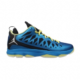 Air Jordan Cp3 Cp3.vi Blå Sort Gul Hvid Sko Herre