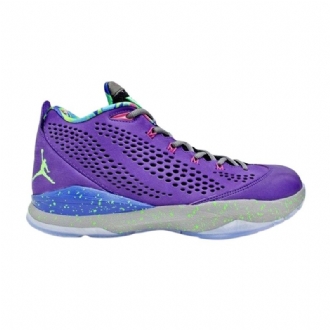 Air Jordan Cp3 Cp3.vii Lilla Grøn Blå Grå Sko Herre
