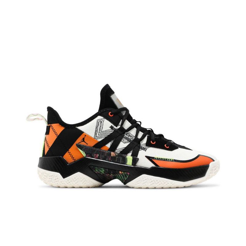 Air Jordan Westbrook One Take 2 Hvid Sort Orange Sko Herre