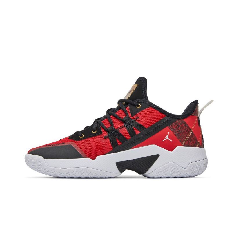 Air Jordan Westbrook One Take 2 Pf Rød Sort Guld Sko Herre