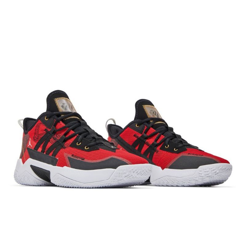 Air Jordan Westbrook One Take 2 Pf Rød Sort Guld Sko Herre