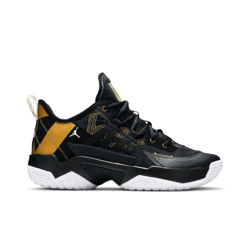 Air Jordan Westbrook One Take 2 Sort Guld Hvid Sko Herre