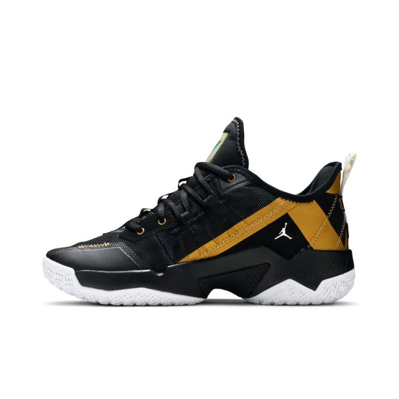 Air Jordan Westbrook One Take 2 Sort Guld Hvid Sko Herre