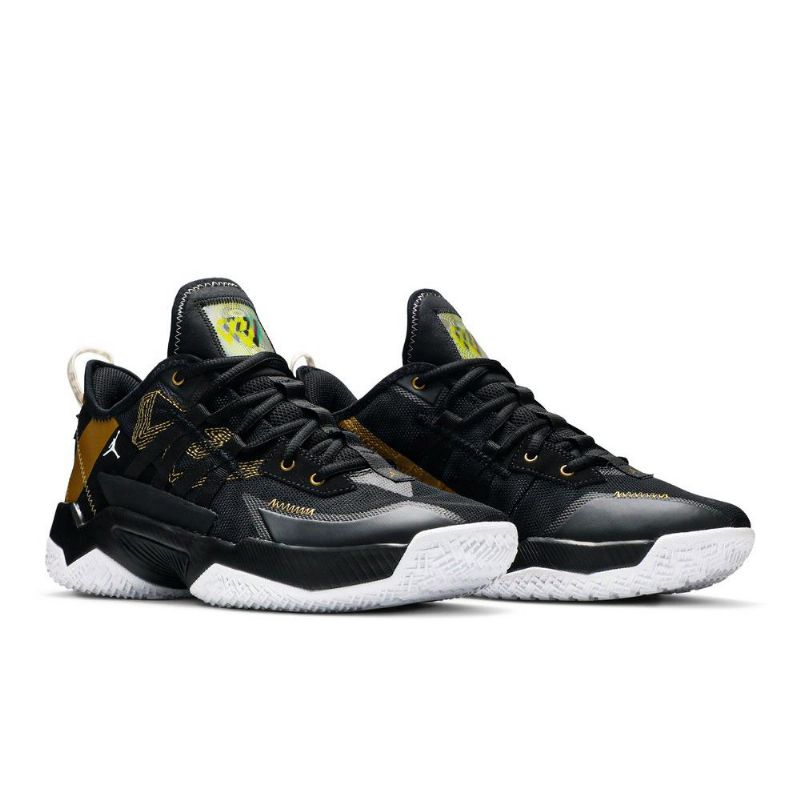 Air Jordan Westbrook One Take 2 Sort Guld Hvid Sko Herre