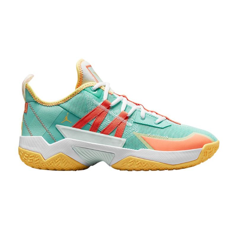 Air Jordan Westbrook One Take 2 Turkis Orange Guld Sko Herre