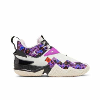 Air Jordan Westbrook One Take Hvid Sort Lilla Sko Herre