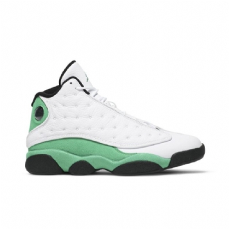 Air Jordan 13 Retro Hvid Grøn Sort Sko Herre