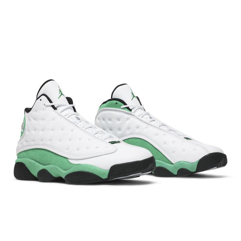 Air Jordan 13 Retro Hvid Grøn Sort Sko Herre