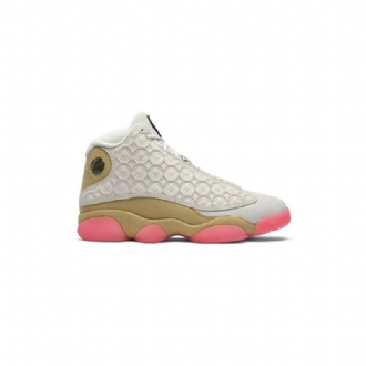 Air Jordan 13 Retro Hvid Guld Lyserød Sko Herre