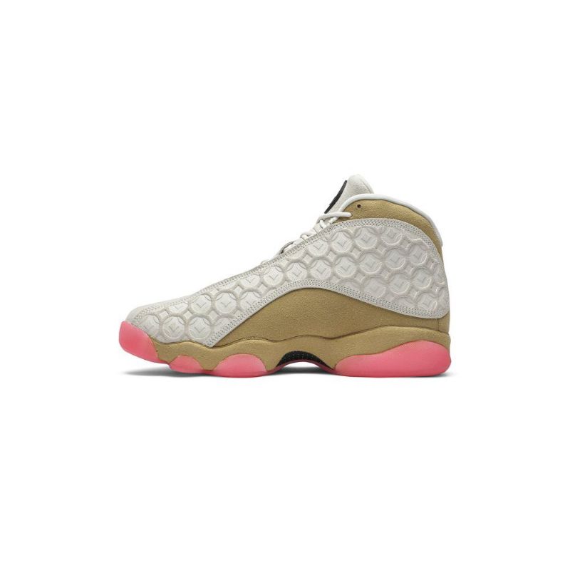 Air Jordan 13 Retro Hvid Guld Lyserød Sko Herre