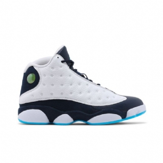 Air Jordan 13 Retro Hvid Marineblå Blå Sko Herre