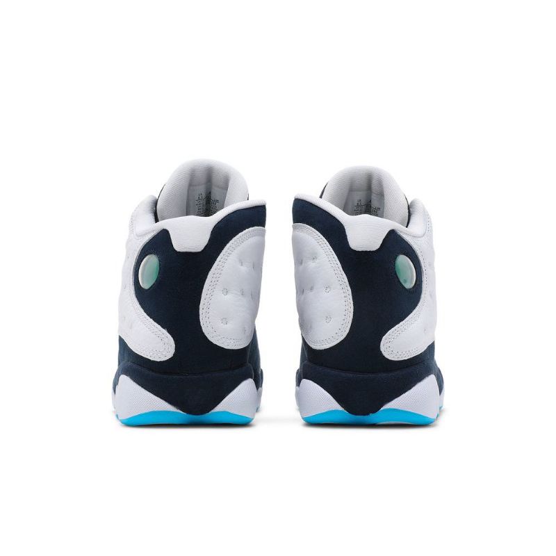 Air Jordan 13 Retro Hvid Marineblå Blå Sko Herre