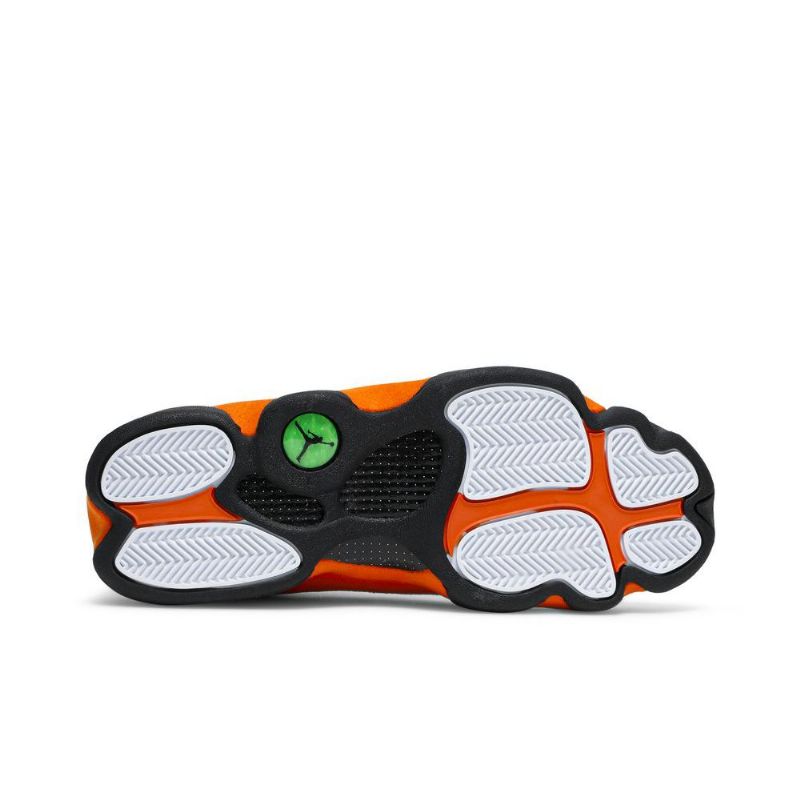 Air Jordan 13 Retro Hvid Orange Sort Sko Herre