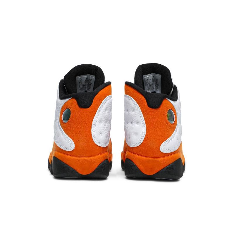 Air Jordan 13 Retro Hvid Orange Sort Sko Herre