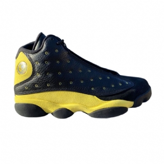 Air Jordan 13 Retro Pe Sort Gul Sko Herre