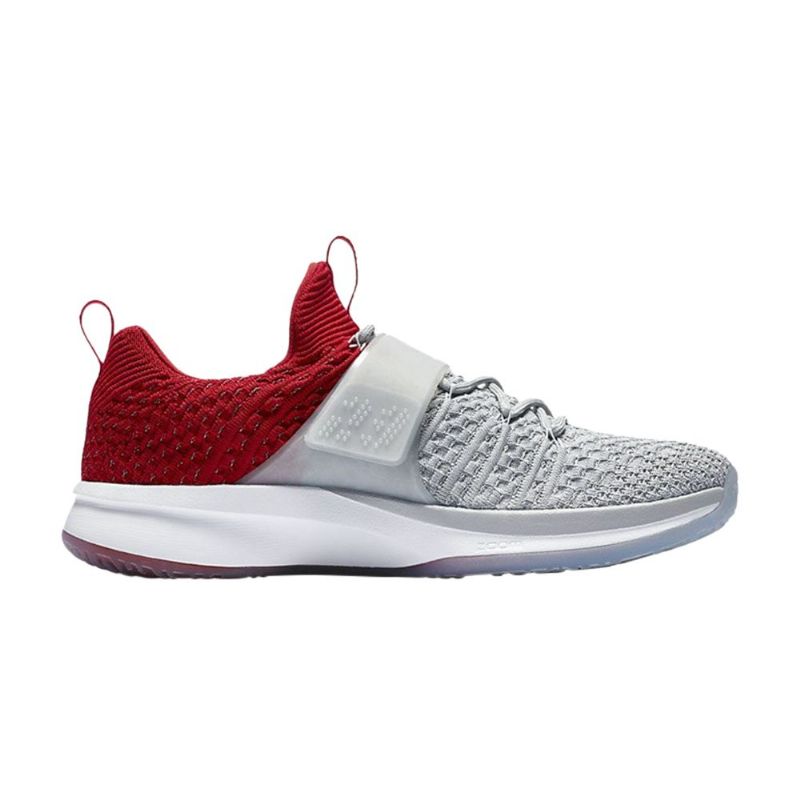 Air Jordan Trainer 2 Flyknit Grå Rød Sølv Sko Herre