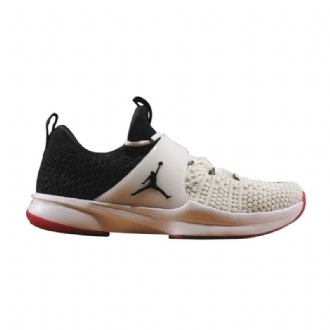 Air Jordan Trainer 2 Flyknit Hvid Sort Rød Sko Herre