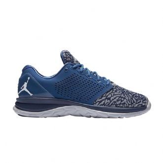 Air Jordan Trainer St Blå Grå Marineblå Sko Herre