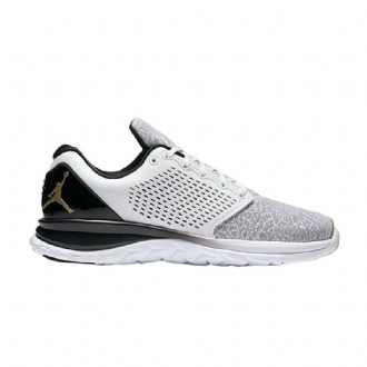 Air Jordan Trainer St Premium Hvid Sort Guld Sko Herre